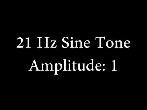 21 Hz Sine Tone Amplitude 1