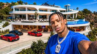 Inside Travis Scott's MASSIVE LA Empire... He Built A 20-Car Showroom Into His House!