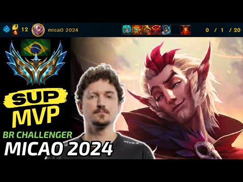 Rankan Sup vs Zilean - BR Challenger - micaO 2024 - 952 LP - MVP