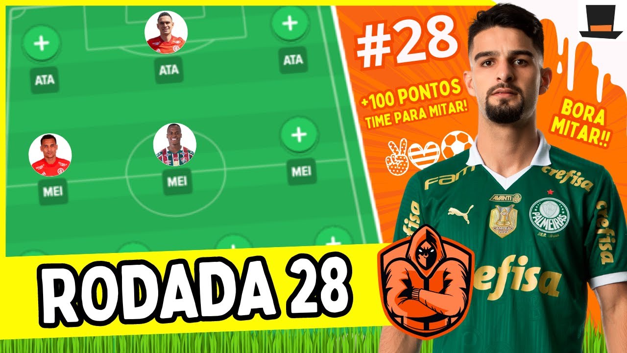RODADA #28 | CARTOLA FC 2024 | 107 PONTOS MITAMOSSS