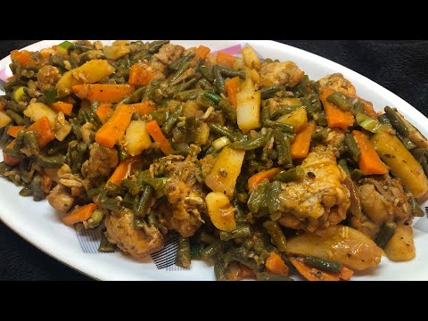 Guyanese style Bora, potatoes, carrots and chicken. #delicious #nutricious