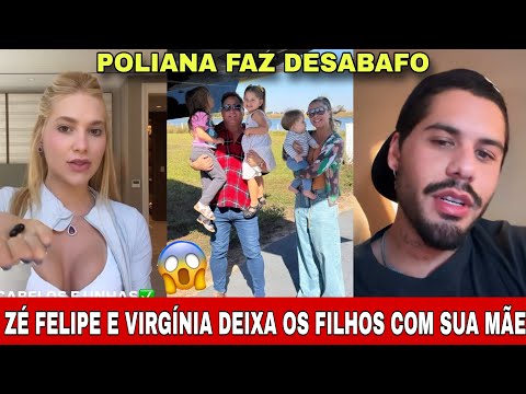 Zé Felipe e Virgínia deixam os filhos com Leonardo e Poliana. 