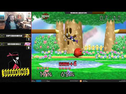 QR3 East Winners Quarters - SuPeRbOoMfAn (Fox) Vs. KrisKringle (Kirby) SSB64 Super Smash Bros