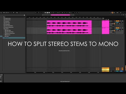 How To Split Stereo Tracks To Mono In Ableton Live