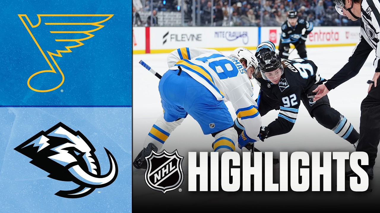 4월17일 세인트루이스 유타 NHL 하이라이트