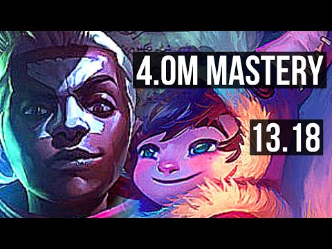 EKKO vs NUNU (MID) | 4.0M mastery, 7/1/4, 1200+ games, Rank 9 Ekko | NA Challenger | 13.18