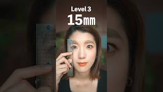 眉毛の太さの限界に挑戦してみた。　　　　　　　　　　　　#shorts