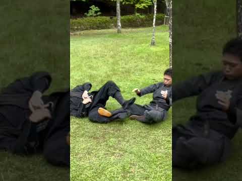 忍術京都🇯🇵戸隠流忍法の寝技基本型5️⃣MMAの格闘技の返し忍技🥷