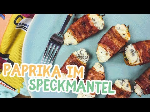 Paprika im Speckmantel