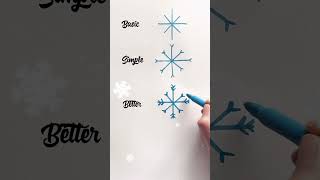 4 ways to draw a Snowflake