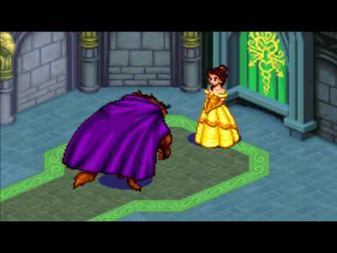 Kingdom Hearts Chain of Memories (GBA) Cutscene #84 Beast and Belle Reunited
