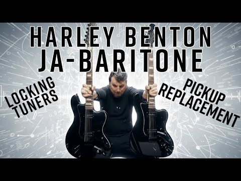 Harley Benton JA Baritone pickup replacement + locking tuners (Dimarzio Super Distortion & DLX plus)