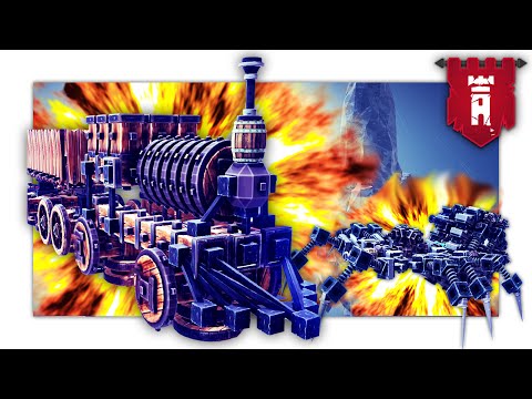 TRENO INCENDIARIO E RAGNO GIGANTE MECCANICO! - Besiege ITA Migliori Creazioni