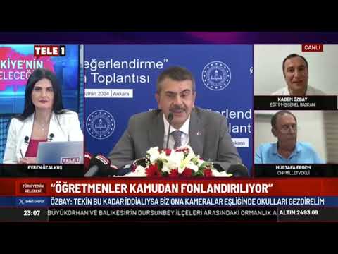 Genel Başkanımız Kadem Özbay, Tele 1 Tv`de yayınlanan Türkiye`nin Geleceği programının canlı yayın konuğu oldu.21/06/2024 | EĞİTİM İŞ