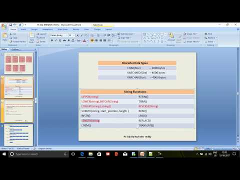 Plsql Class13 Stringfunctions Initcap Length Concat Reverse