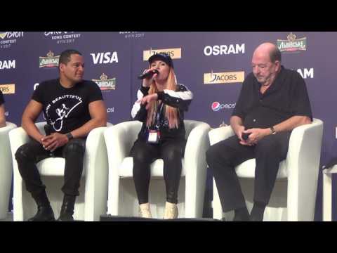 ESCKAZ in Kyiv: Valentina Monetta & Jimmie Wilson (San Marino) press-conference