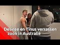 Desiree en Tinus verrassen hun zoon in Australië