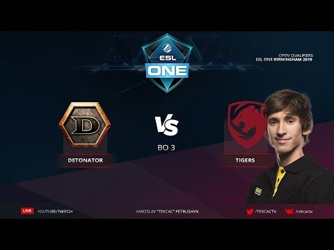 [RU] Tigers.Dendi vs DeToNator | bo3 | ESL One Birmingham 2019 @Tekcac