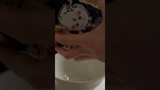 【チャルメラ　バリカタ麺　豚骨】　#asmr  #袋麺 #コンビニ　#ちいかわ