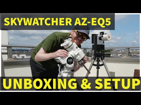 AZ-EQ5 mount Unboxing and Setup!! Small and light versatile mount for astronomy and astrophoto!