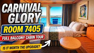 Carnival Glory Room 7405: Full Balcony Cabin Tour | Is It Worth the Upgrade?