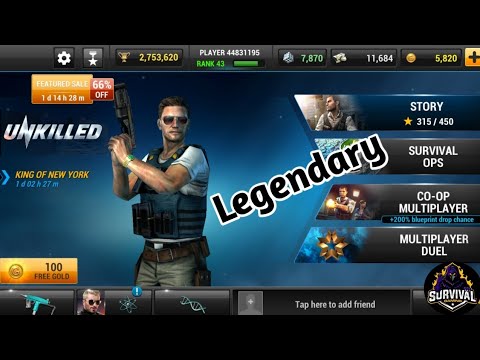 NEW CHARACTER with LEGENDARY WEAPONS in Unkilled Zombie