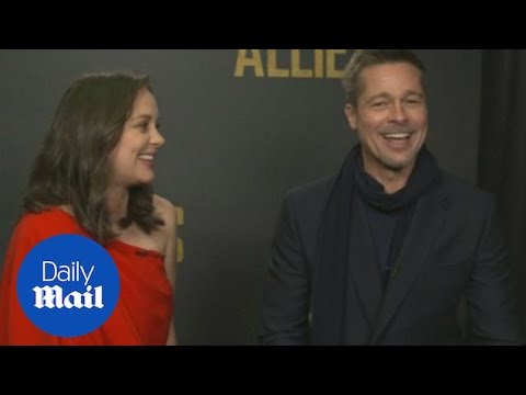 Brad Pitt compliments his Allied co-star Marion Cotillard - Daily Mail