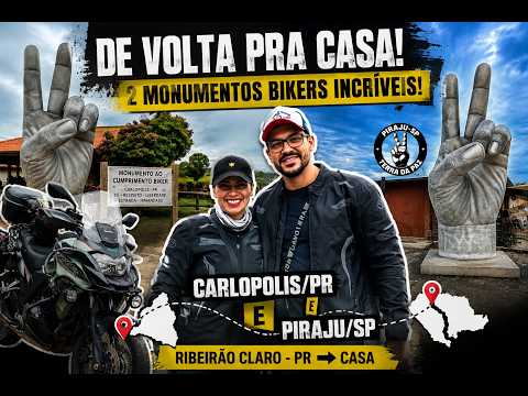 Poucos motociclistas conhecem esses monumentos em Piraju/SP e Carlópolis/PR