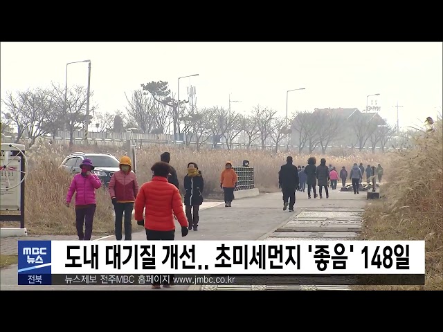 도내 대기질 개선   초미세먼지 '좋음' 148일