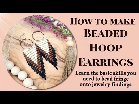 How to make beaded hoop earrings with Kristi from @bloomandbestow