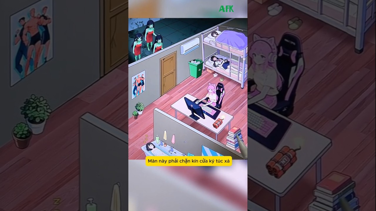 Giúp Tiểu Mỹ chặn cửa zombie