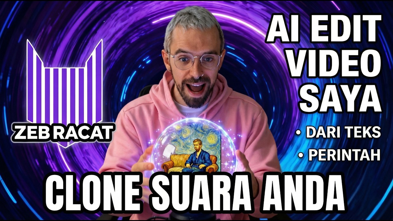Cara Buat Video AI Otomatis dari Teks & Clone Suara (Tutorial Zebracat)