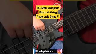 Video thumbnail for Status Graphite Matrix Four-String Bass Fingerstyle Demo #shorts #statusbass #statusmatrix by Brooksy's Bass Corner