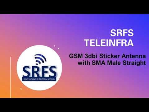GSM 3dbi Sticker Antenna with SMA Male Straight Connector