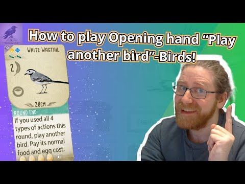 How to play Opening hand "Play another bird"-birds! In #wingspan #oceania #highscore #gameplay