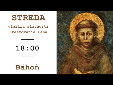[24.3.2021] Svätá omša | STREDA - 18:00 | Farnosť Báhoň