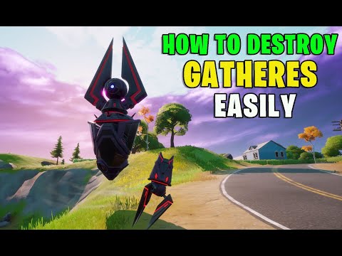 How to destroy Gatherers and Deal damage with a Gatherer's remains guide : Fortnite