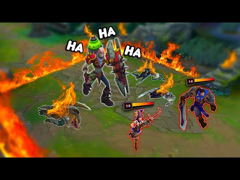 Singed...but his poison deletes 15% of everyone’s HP bar every second 🔥🔥