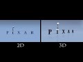 Pixar Animation Studios Logo Comparison 2D And 3D