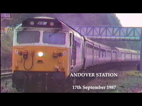 BR in the 1980's ANDOVER STATION on 17th September 1987