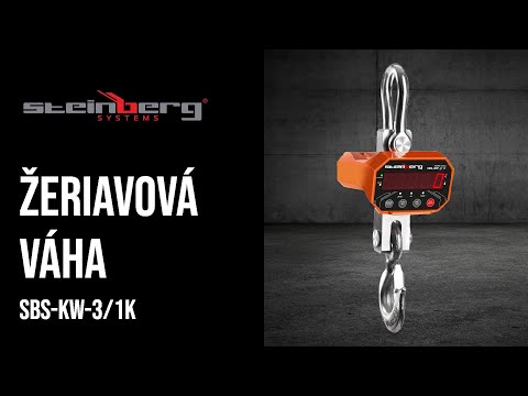 Video - Žeriavová váha - 3000 kg / 1 kg - LED - digitálna - diaľkové ovládanie 20 m
