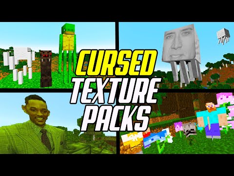 Top 10 Most CURSED Texture Packs in Minecraft