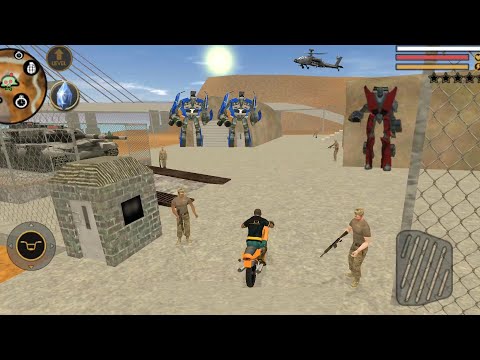 Vegas Crime Simulator (Vegas Hero Bike on Army Camps) Bike on Army Base - Android Gameplay HD
