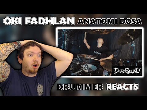 DRUMMER REACTS to OKI FADHLAN - DEADSQUAD ( ANATOMI DOSA ) DRUM COVER