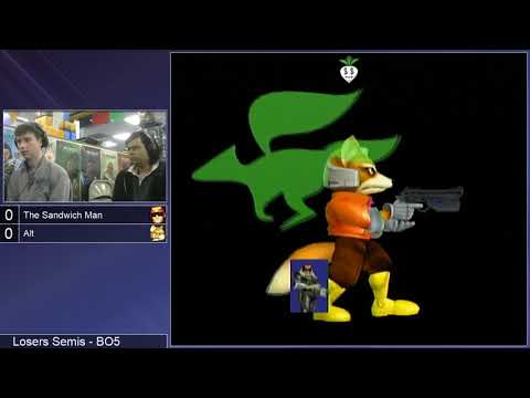 GSS 106 SSBM - Alt (Fox) vs. The Sandwich Man (C. Falcon) - Melee LSF