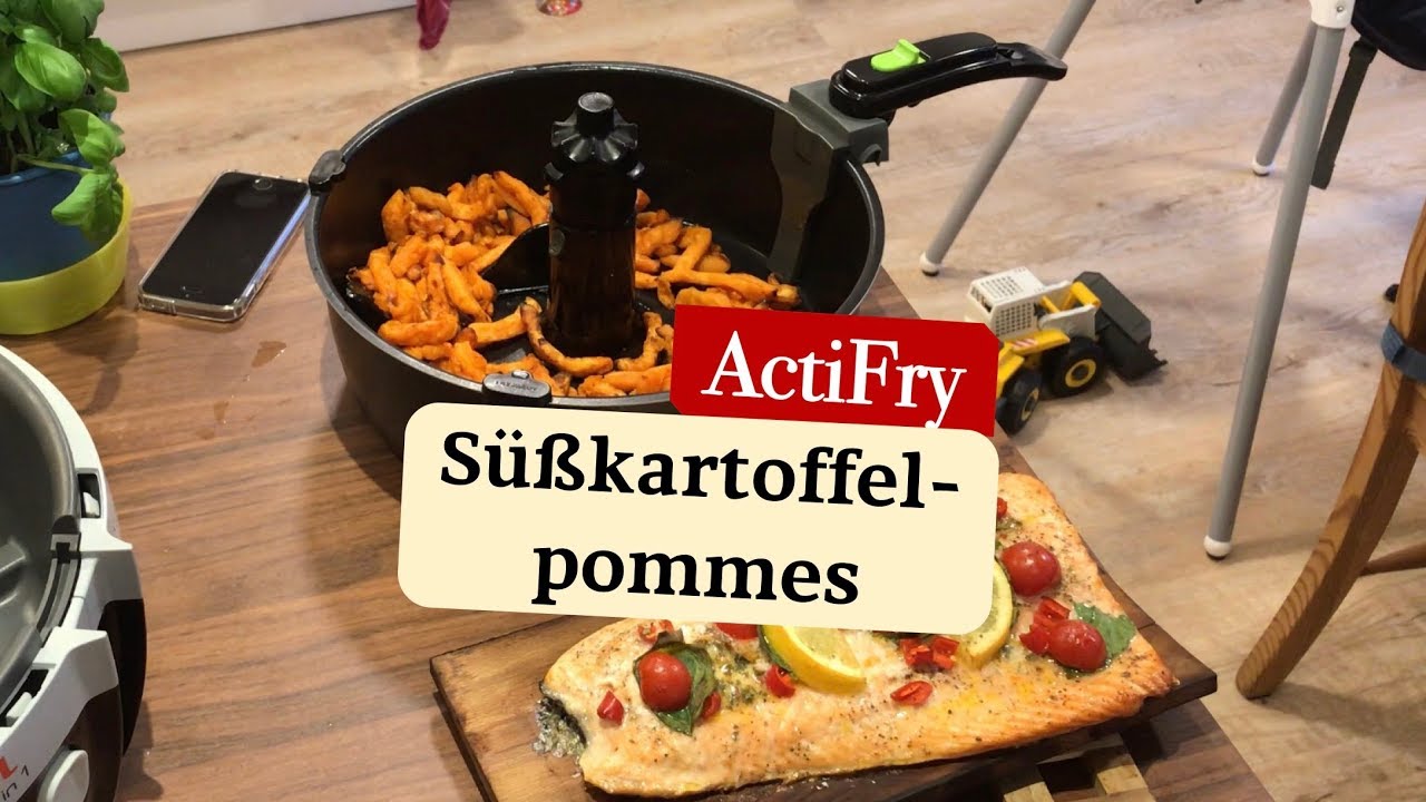 Süßkartoffelpommes aus der Heißluftfritteuse ActiFry 2in1