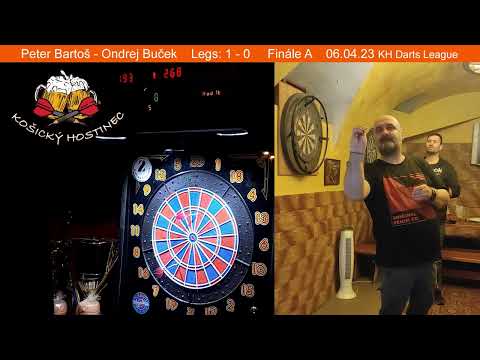 Peter Bartos - Ondrej Buček 06.04.2023 (KH Darts League)