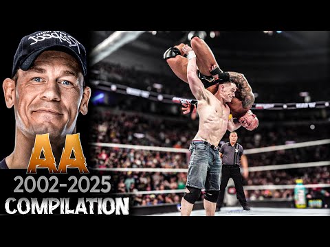 John Cena Attitude Adjustment (AA) Compilation | WWE Highlights 2002-2025