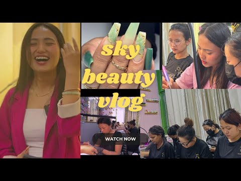 Sky beauty masterclass 💅|students practice session |sky beauty FZLLC