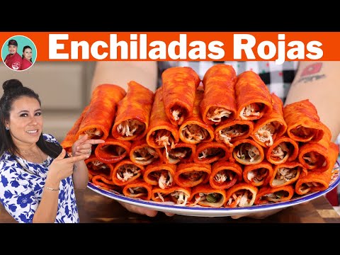 ENCHILADAS ROJAS de POLLO - Con TANTO SABOR, ES UNA RECETA que AMARÁS |
